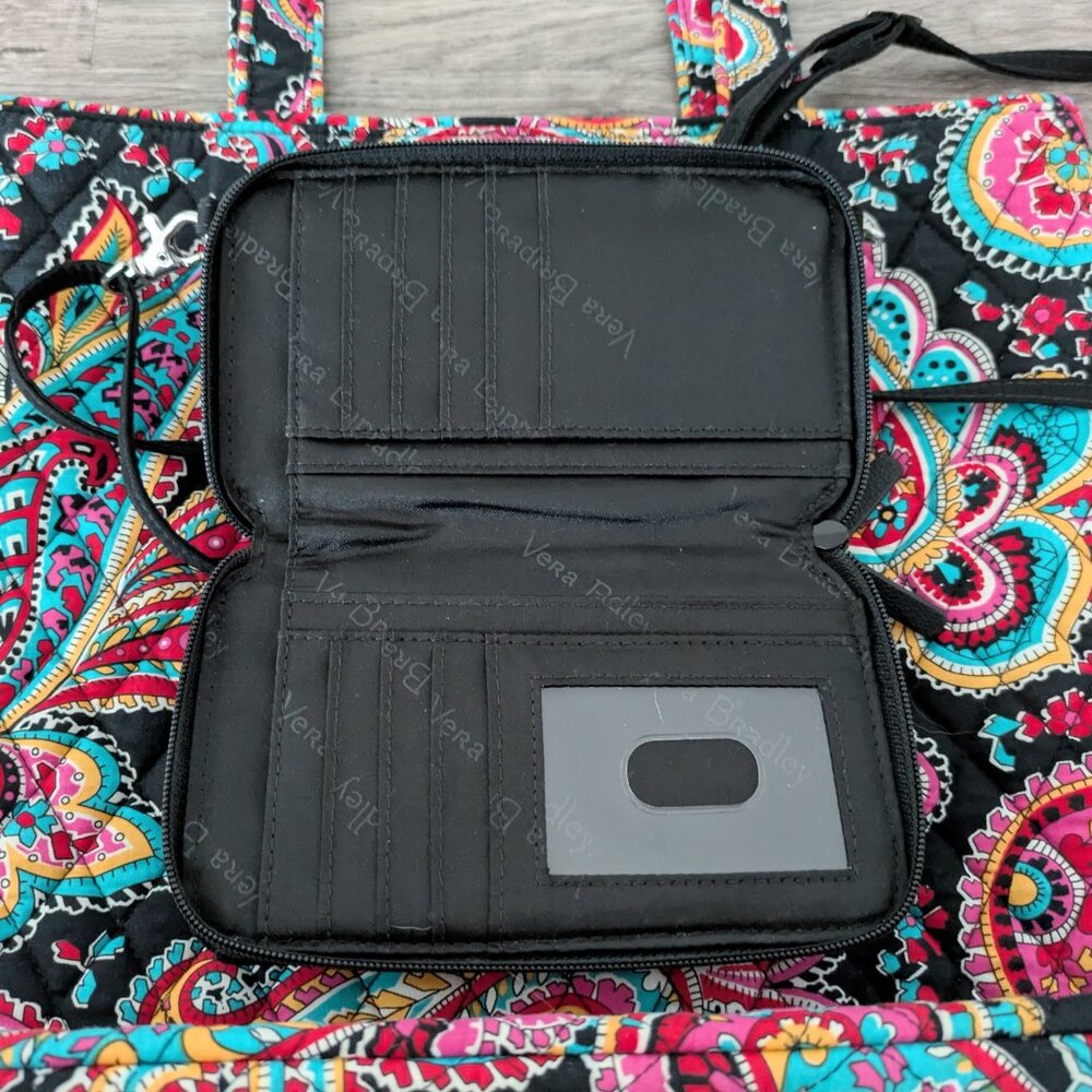 Vera Bradley Quilted Tote Bag & All-in-One Clutch Wallet - Brand New - Picture 6 of 6